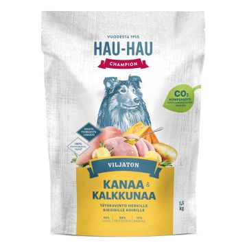 HHC VILJATON KOIRAN TÄYSRAVINTO KANA-KALKKUNA 1,5 KG