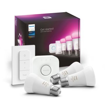 PHILIPS HUE WCA ALOITUSPAKKAUS 9W A60 E27 3KPL 800L 2000-6500K