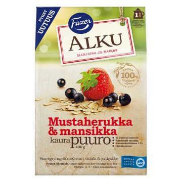 FAZER ALKU MUSTAHERUKKA-MANSIKKA KAURAPUURO 400 G