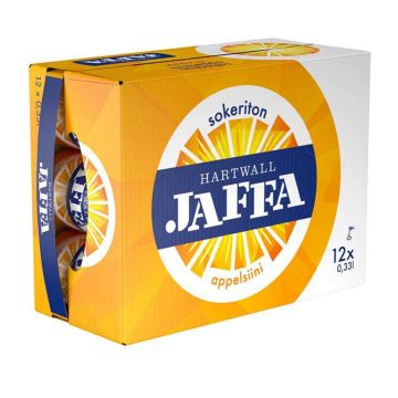 HARTWALL JAFFA APPELSIINI SOKERITON 0,33 TLK 12-PACK 3,96 L