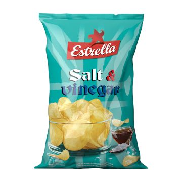 ESTRELLA SALT & VINEGAR CHIPS 275 G