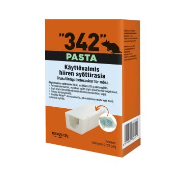 342 SYÖTTIRASIA, Á 25G PASTASYÖTTI 2KPL