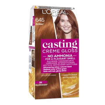 LOREAL CASTING CRÉME GLOSS 645 AMBER TUMMANVAALEA KUPARI MAHONK