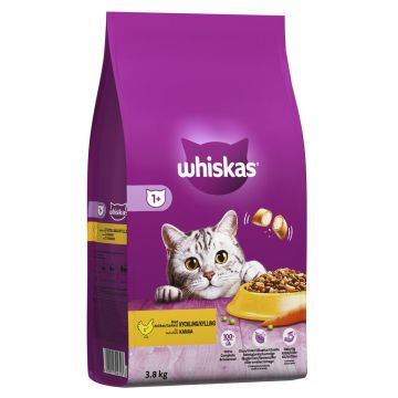 WHISKAS 1+ KANAA 3,8 KG