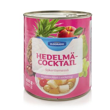 ELDORADO HEDELMÄCOCTAIL SOKERILIEMESSÄ 820/500G 500 G