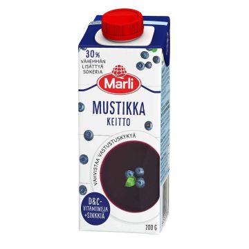 MARLI TARHURIN MUSTIKKAKEITTO+ D&C-VITAMIINIT JA SINKKI 200 ML