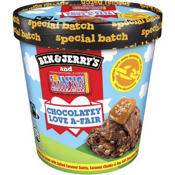 BEN&JERRY'S CHOCOLATEY LOVE A-FAIR CARAMEL SEA SALT 465 ML