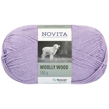 NOVITA WOOLLY WOOD 100G MUSTIKKAMAITO