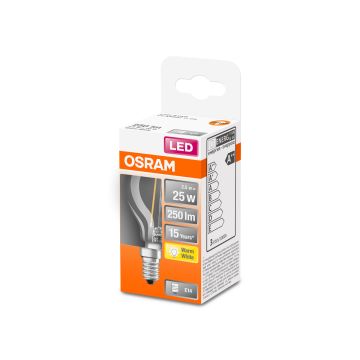 OSRAM LED STAR CL P PIENIKUP. LAMPPU FIL 25 2,5W 2700K E14 KIRK