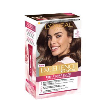 LOREAL EXCELLENCE CREME 5 NATURAL LIGHT BROWN RUSKEA KESTOVÄRI