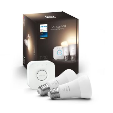 PHILIPS HUE WHITE ALOITUSPAKKAUS 9.5W A60 E27 2KPL 1055L 2700K