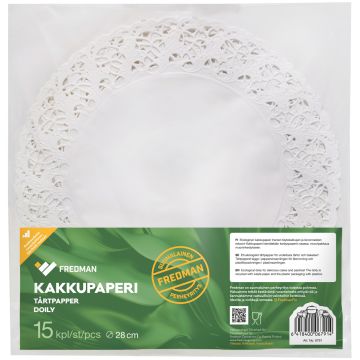 FREDMAN KAKKUPAPERI 28CM 15KPL