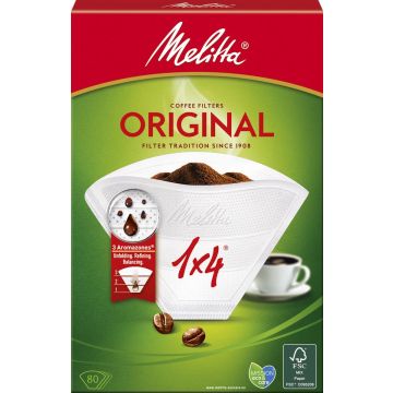 MELITTA SUODATINPAPERI 1X4/80 VALKEA