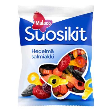 CLOETTA SUOSIKIT HEDELMÄ JA SALMIAKKI 230 G