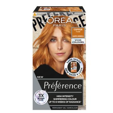 LOREAL PRÉFÉRENCE VIVID COLOURS COPPER INTENSIIVINEN KESTOVÄRI