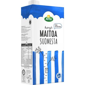 ARLA VÄHÄLAKT KEVYTMAITO SUOMI UHT 1L