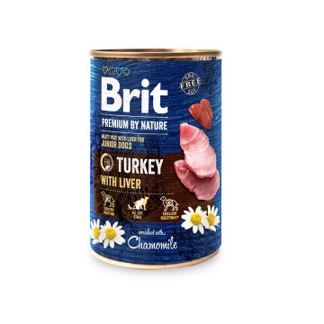 BRIT PREMIUM BY NATURE PATE TURKEY WITH LIVER 400 G