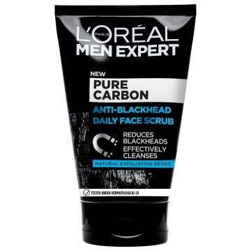 LOREAL MEN EXPERT PURE CARBON KASVOJENKUORINTAVOIDE MUSTAPÄIT 100