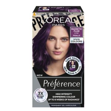 LOREAL PRÉFÉRENCE VIVID COLOURS MAGNETIC PLUM INTENSIIVINEN KES