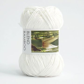 HJERTEGARN BLEND BAMBOO 50 G, 0075 LUONNONVALKOINEN