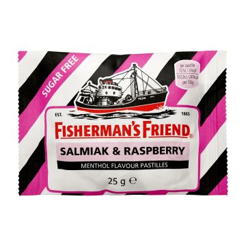 FISHERMAN'S FRIEND SALMIAKKI-VADELMA SOKERITON 25 G