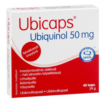 UBICAPS UBIKINOL 50MG UBIKINOLIKAPSELI 40 KPL