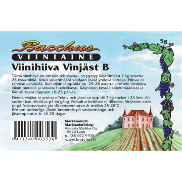 BACCHUS VIINIHIIVA 5 G