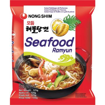 NONG SHIM INSTANT NOODLES SEAFOOD 125 G NONG SHIM INSTANT NOODLES SEAFOOD 125 G