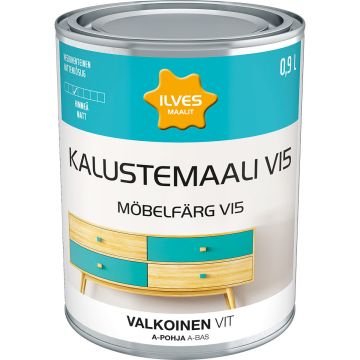 ILVES KALUSTEMAALI V15 A-POHJA VALKOINEN 900 ML