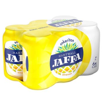 HARTWALL JAFFA ANANAS SOKERITON 0,33 TLK 6-PACK 1,98 L