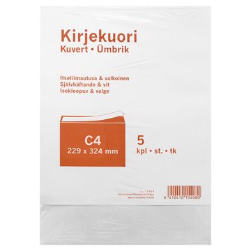 KAPEL KIRJEKUORI VALKOINEN C4 5KPL