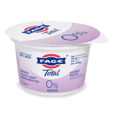 FAGE TOTAL 0% KREIKKALAINEN JOGURTTI 170 G