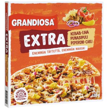 GRANDIOSA EXTRA KIVIUUNIPIZZA KEBAB 400 G