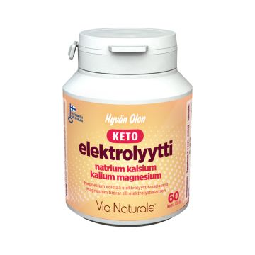 VIA NATURALE HYVÄN OLON KETO ELEKTROLYYTTI 60 KPL
