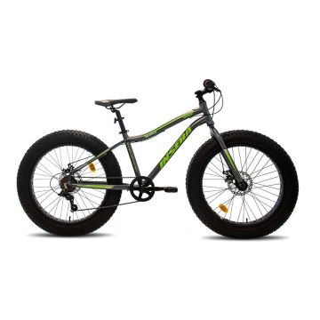 INSERA 24" MUFFLE FAT BIKE MAASTOPYÖRÄ, 7-V 38CM HARMAA