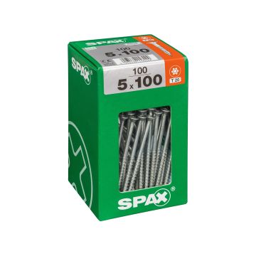 SPAX RUUVI TORX UPPOKANTA, OSAKIERRE WIROX 5X100 XXL 100KPL