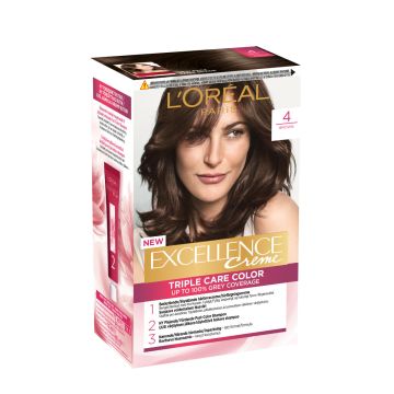 LOREAL EXCELLENCE CREME 4 BROWN TUMMANRUSKEA KESTOVÄRI