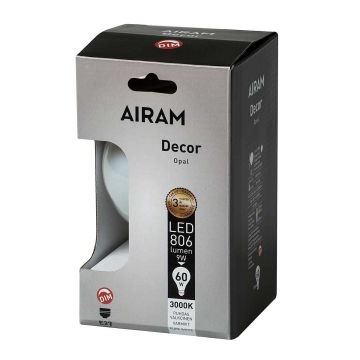 AIRAM LED GLOBE VAKIOLAMPPU 7W E27 POP-95 806LM, HIMMENTÄVÄ