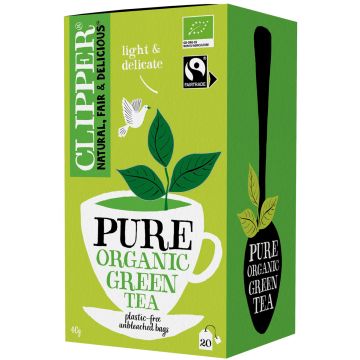 CLIPPER VIHREÄ TEE 20PSS LUOMU 40 G