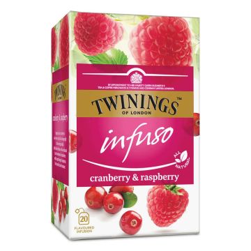 TWININGS INFUSO KARPALO+ VADELMA TEE 20PS 40 G