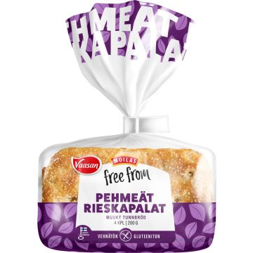 VAASAN MOILAS FREE FROM PEHMEÄT RIESKAPALAT 4KPL 200 G