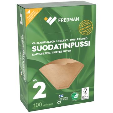 FREDMAN SUODATINPAPERI 102 RUSKEA 100KPL