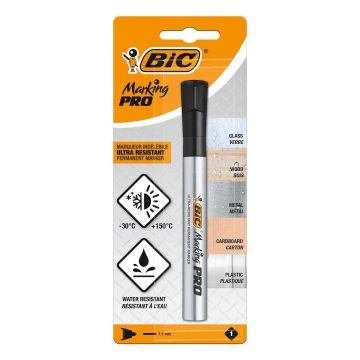 BIC MARKER PRO PYÖREÄ KÄRKI MUSTA 1KPL