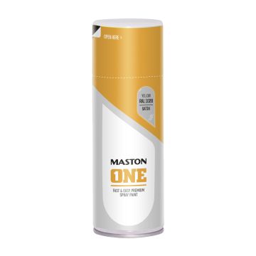 MASTON SPRAYMAALI ONE SATIINI KELTAINEN RAL1028 400 ML