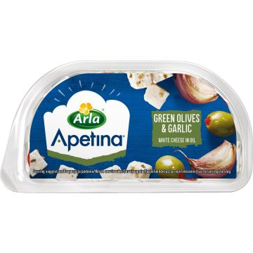 ARLA APETINA SNACK VIHREÄT OLIIVIT-VALKOSIPULII 100 G
