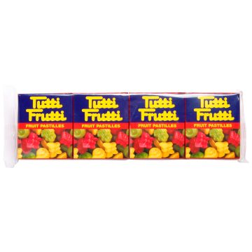 TUTTI FRUTTI 4-PACK PASTILLEJA 68 G