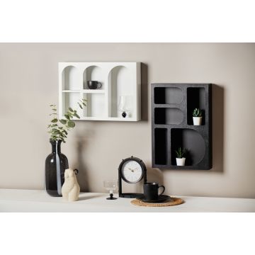 MM KODIKAS PUUHYLLY 35X8X50CM MUSTA  