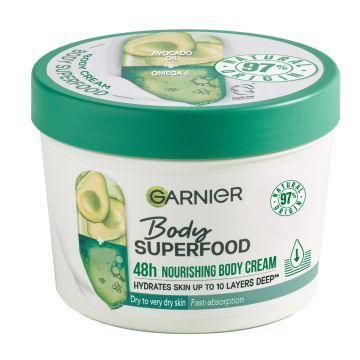 GARNIER BODY SUPERFOOD AVOCADO VARTALOVOIDE KUIVALLE IHOLLE 380 ML