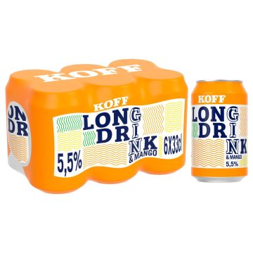 KOFF LONG DRINK 5,5% MANGO 0,33 TLK 6-PACK 1,98 L