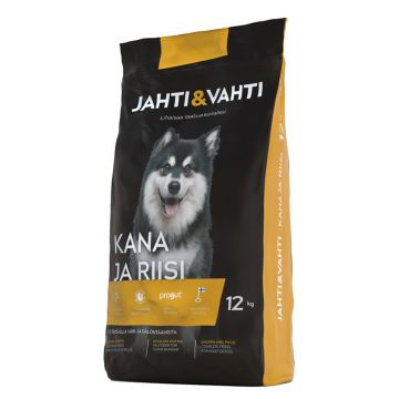 JAHTI&VAHTI TÄYSRAVINTO KANA JA RIISI 12 KG